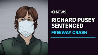 Richard Pusey sentenced for filming dying police officers after Eastern Freeway crash  ABC News [upl. by Inail1]