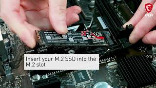 MSI® HOWTO install M2 SSD correctly [upl. by Harol]