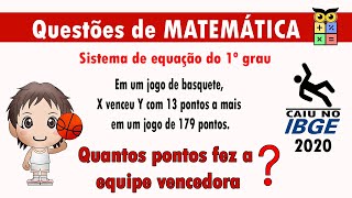 Questão de matemática 7 IBGE [upl. by Kaspar]