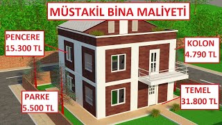 Müstakil Ev Maliyeti 200m2 Birim fiyatlar değişkendir [upl. by Eeresed]