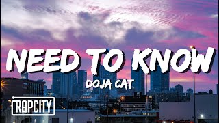 Doja Cat  Need To Know Lyrics [upl. by Leunammi]