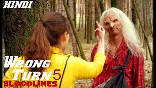 Wrong Turn 5 Bloodlines 2012 Full Horror Movie Explained in Hindi [upl. by Lerrehs]