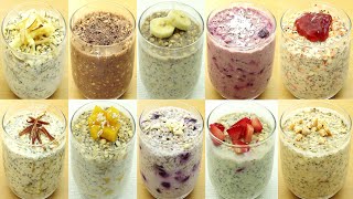 Overnight Oats in 10 ways [upl. by Ellenwahs]