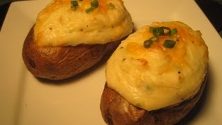 DOUBLE BAKED STUFFED POTATOES  HOW TO MAKE DOUBLE BAKED POTATOES Recipe [upl. by Irolav]