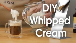 DIY whipped cream in 60 seconds [upl. by Donia]