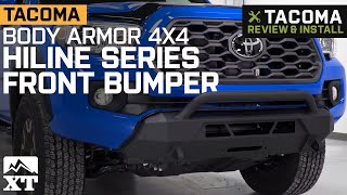 20162021 Tacoma Body Armor 4x4 HiLine Series Front Bumper Review amp Install [upl. by Oirramaj469]