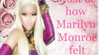 Nicki Minaj Marilyn Monroe LYRICS [upl. by Rabush]