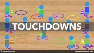 Touchdowns  Physical Education Game Fundamental Movement Skills [upl. by Spracklen]