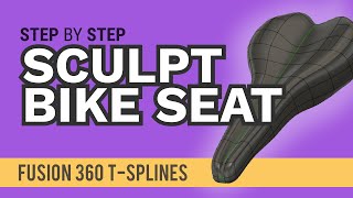 Sculpt in Fusion 360  Bike Seat with TSplines  Set up Reference Images in Fusion 360 [upl. by Socrates]