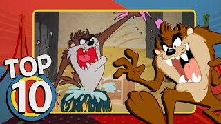 Looney Tunes  Tazs Top 10 Tantrums [upl. by Dnyletak698]