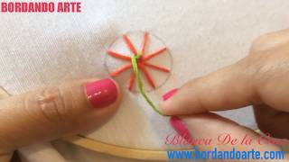 ¡Wow 💯INCREIBLE🤩 Punto de telaraña bordar a mano STITCH COBWEB SPIDER WEB FACIL Y RAPIDO👌 [upl. by Cass]