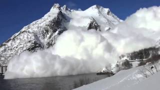 Worlds Biggest Avalanche  2 contrasting views [upl. by Lewie503]