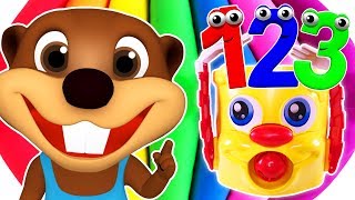 Numbers 123 Songs Collection  Teach Toddlers to Count Learn Colors amp Counting for Kids Children [upl. by Naivad]