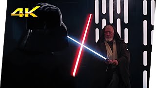 ObiWan vs Darth Vader  Star Wars  Una Nueva Esperanza 1977 Movie Clip 4K Ultra HD  LATINO [upl. by Lavona]