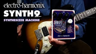 ElectroHarmonix SYNTH9 Synthesizer Machine EHX Pedal Demo by Bill Ruppert [upl. by Samuele]