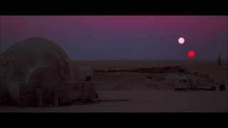 Binary sunset from A New Hope Star Wars The Digital Movie Collection [upl. by Aitenev]