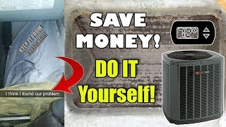 DIY Pipes Frozen Fix Your Own AC Central Air  SUPER EASY [upl. by Maggs]