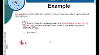 Writing Chemical Formula Equations from Word Equations [upl. by Nyrret]