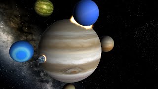 Entire Solar System Crashes into Jupiter  Universe Sandbox [upl. by Ecadnarb]