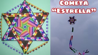 Cómo Hacer un Papalote o Cometa quotEstrellaquot  How to Make Star Kite  Saranggola Star [upl. by Aiselad]