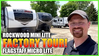 RockwoodFlagstaff RV Factory Tour Part 2 Mini Lite amp Micro Lite [upl. by Odravde902]