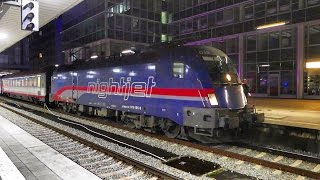 Der neue ÖBB quotNightjetquot in München Hbf [upl. by Auqinahc541]