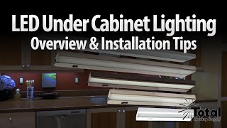 LED under cabinet lighting overview amp installation tips by Total Recessed Lighting [upl. by Suired]