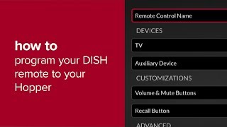 How to Program Your DISH Remote to Your Hopper [upl. by Dlorej]