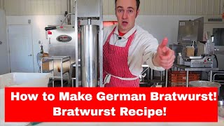 How to Make German Bratwurst Bratwurst Recipe [upl. by Gaut]