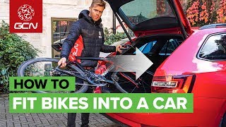 How To Fit A Bike Into Almost Any Car  Transport A Bike Without A Roof Rack [upl. by Oalsinatse]