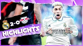 Real Madrid 20 RB Leipzig  Highlights  Champions League [upl. by Willock]