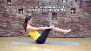 5 Best yoga poses for PCOS treatment [upl. by Aicirtac]