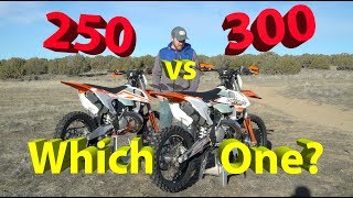 250 vs 300 2 Stroke Dirt Bike  Which One Should YOU Get [upl. by Aihsit]