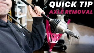 Quick Tip CV Axle Stuck  FIXED [upl. by Alliuqahs]