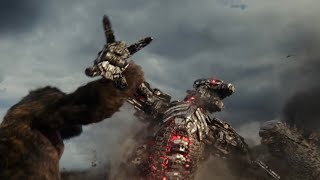 Godzilla Meets Kong Fight Scene  Godzilla vs Kong 2021 Movie Clip [upl. by Nosloc]