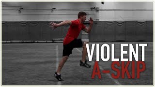 How To A Skip Violent ASkips  Speed Training Skipping Drill [upl. by Auqemahs]