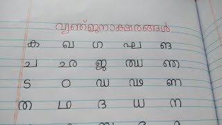 Learn Malayalam Consonants വ്യഞ്ജനം VyanjanamMalayalam Alphabet Malayalam Aksharamala [upl. by Akemej652]