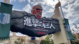 Attack on Titan at Universal Studios Japan [upl. by Flyn406]