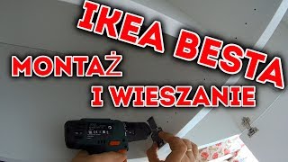 Jak skręcić i powiesić szafki Ikea Besta Regulacja drzwiczek Majster Amator odc6 [upl. by Arinaj]