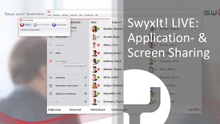 SwyxIt LIVE Screen amp Application Sharing [upl. by Alodie614]