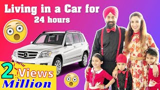 Challenge  Living in A Car  24 Hours  Ramneek Singh 1313 [upl. by Casper]