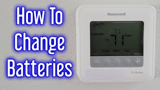 Honeywell Pro Series Thermostat Battery Replacement BATT [upl. by Aihtela]