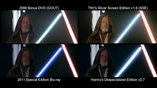 ORIGINAL ObiWan Kenobi vs Darth Vader  Star Wars 1977 DeEd Bluray GOUT SSE [upl. by Amlus761]