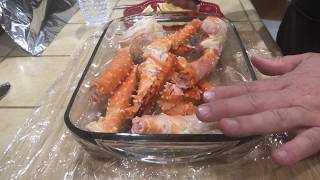 Prepare and Steam King Crab From Walmart Like A PRO [upl. by Arias975]