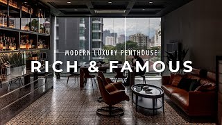 House of the Rich amp Famous Modern Luxury Penthouse Top Exotic Marble amp Italian FurnitureMon Cheri [upl. by Ennayk250]