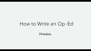 How To Write An OpEd The Definitive Guide 2021 [upl. by Eenrahc973]