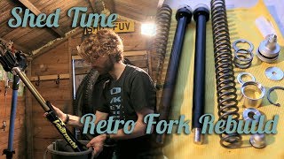 Retro Fork Rebuild  Marzocchi Oil Change [upl. by Ymmaj]