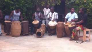 Kusun Djembe Drum circle [upl. by Ynetruoc]