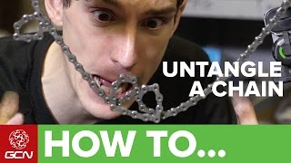 How To Untangle A Bike Chain [upl. by Hannavas]