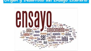 Origen y desarrollo del ensayo literario [upl. by Sevein]